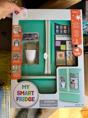 My Smart Fridge Toy - Mint Green Play Refrigerator